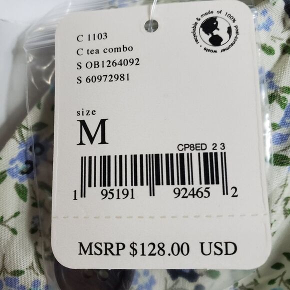 FREE PEOPLE Petunia Cotton Mini Dress Sz MEDIUM - Picture 13 of 13